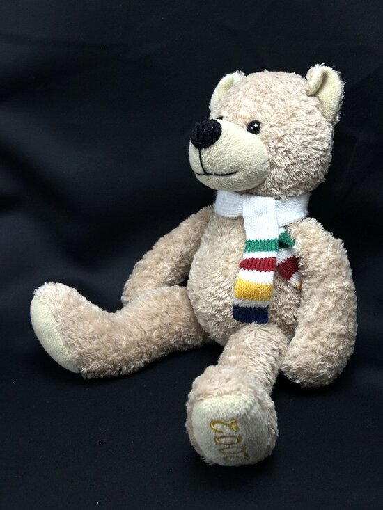 Hudson's Bay Company Other - Vintage Hudson's Bay Company Plush Teddy Bear 14" HBC Toy With Scarf 2002 *Read*